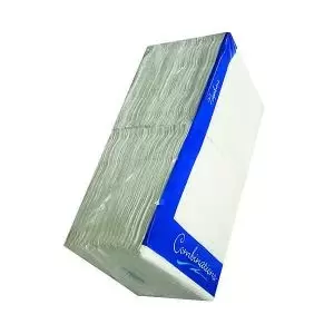 Image of Cocktail Paper Napkins 2-Ply 240mm White Pack of 200 2424WHCOM AU01165