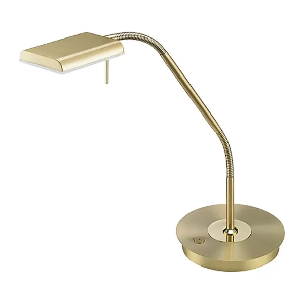 Image of Bergamo Modern Desk Task Lamp Brass Matt 3000K