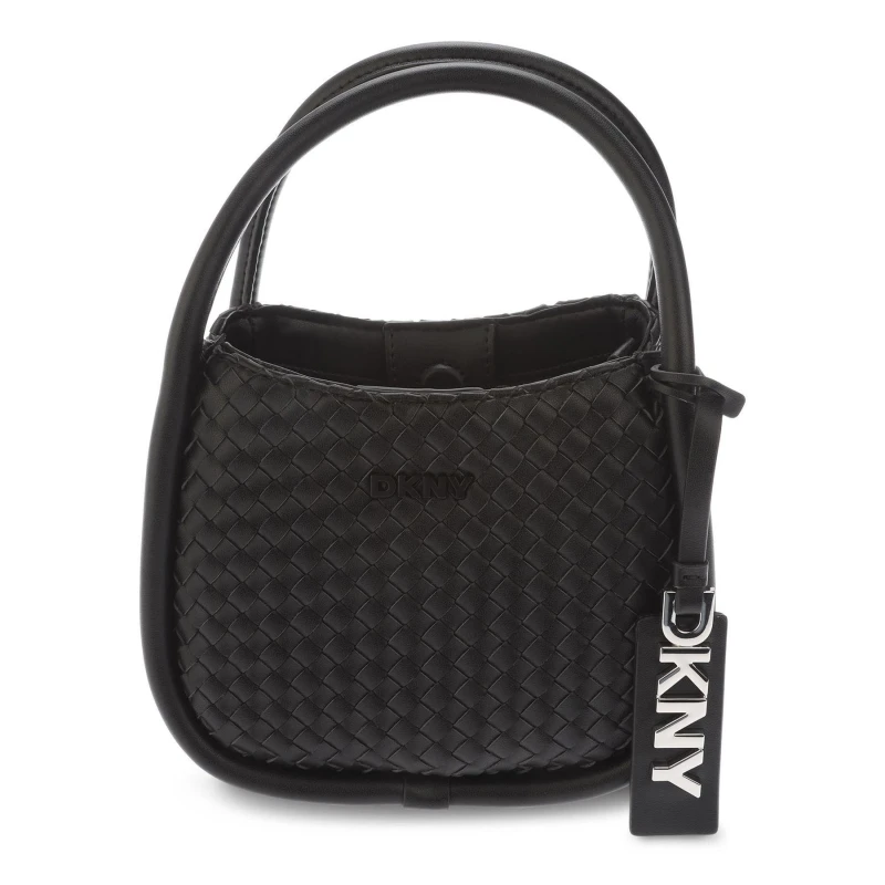 Image of DKNY Capri Hobo Crossbody Bag Black Silver female One Size