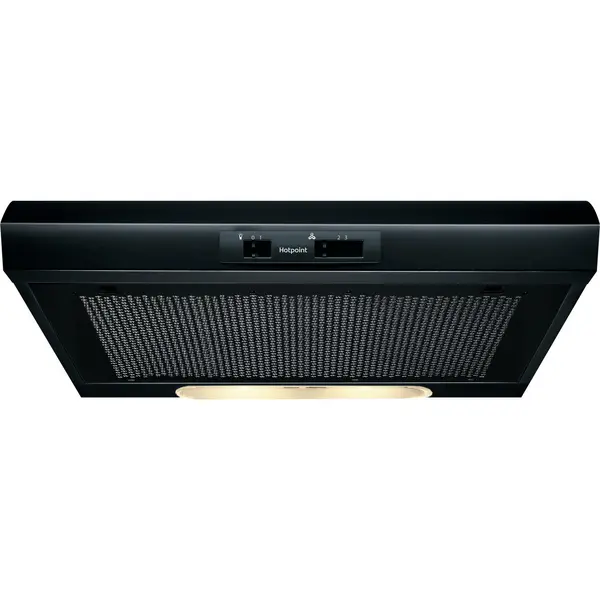 Image of Hotpoint PSLMO65FLSK 60cm Visor Cooker Hood - Black PSLMO65FLSK Black