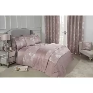 Image of Blossom Embellished Jacquard Quilted Bedspread Set 220 x 240cm