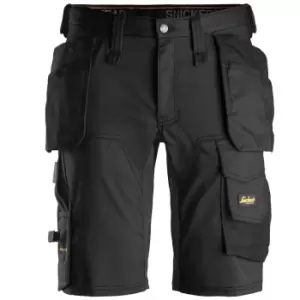 Image of Snickers 6141 Allround Work Stretch Slim Fit Holster Pockets Shorts Black 36"