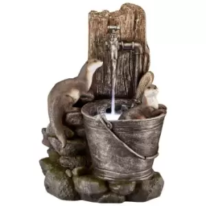Image of Garden Gear Serenity Playing Otters Water Feature
