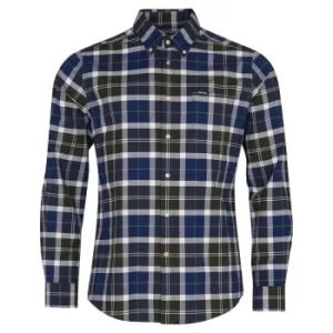Image of Barbour Mens Lewis Tailored Shirt Sage Large