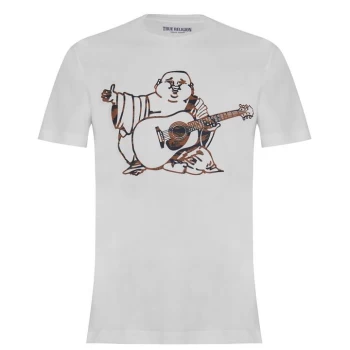 Image of True Religion Tiger Buddha T Shirt - White