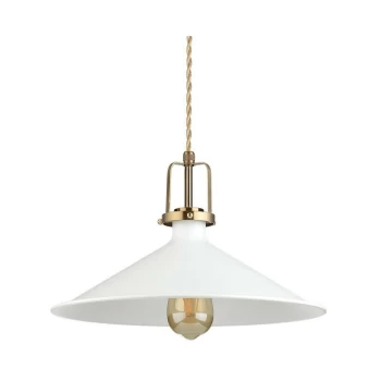 Image of Ideal Lux Lighting - Ideal Lux ERIS-4 - Indoor Dome Ceiling Pendant Lamp 1 Light White, E27