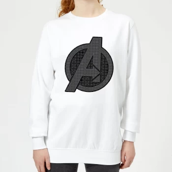Image of Avengers Endgame Iconic Logo Womens Sweatshirt - White - L