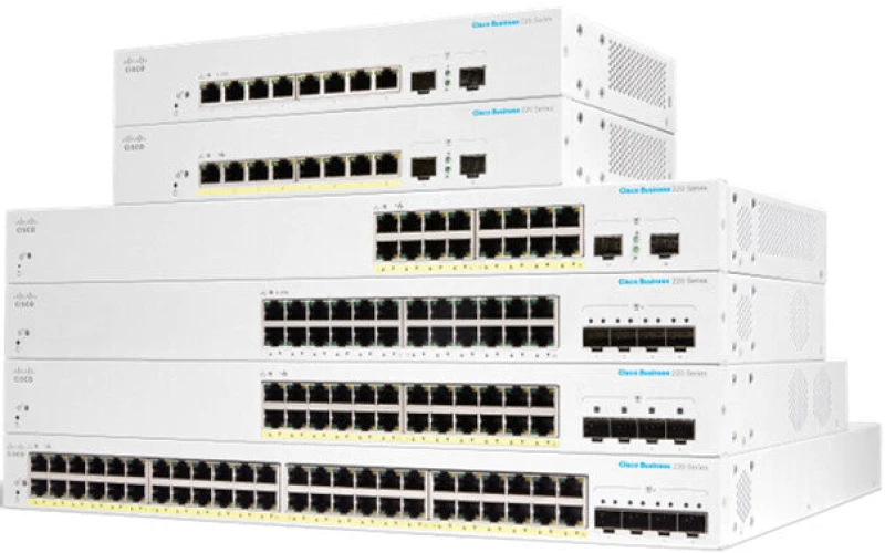 Image of Cisco CBS220-8FP-E-2G-EU network switch Managed L2 Gigabit Ethernet (1