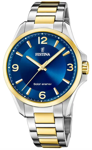 Image of Festina F20657/4 Mens Solar Energy (41.5) Blue Dial / Two- Watch