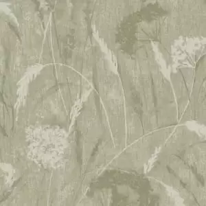 Image of Holden Decor Pappus Sage Wallpaper - 10.05m x 53cm