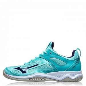 Image of Mizuno Ghost Shadow Ladies Netball Shoes - Blue Light