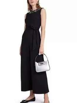 Image of Kate Spade New York Embellished Ponte Jumpsuit