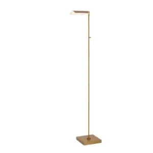 Image of Lucide Aaron LED Floor Lamp - Matt Gold, Brass