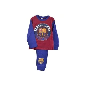 Image of FC Barcelona Football Camp Nou Circular Crest Pyjamas 4/5 yrs