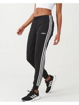 Image of adidas Essential 3 Stripe Pant - Black/White, Size 2XL, Women