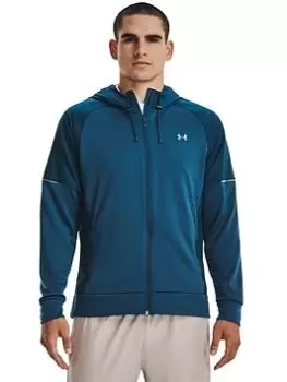 Image of Under Armour Training Winterised Armour Fleece Storm Fz Jacket - Blue Size S, Men