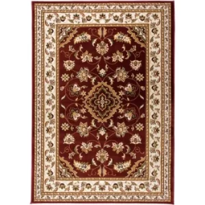 Image of Traditional Oriental Classic Design Quality Sherborne Rug in Red 160x230cm (5'3''x7'7'')