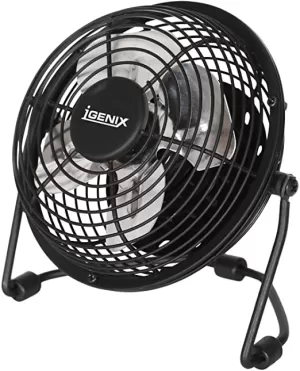 Image of Igenix USB Desk Fan, 4-inch, Black