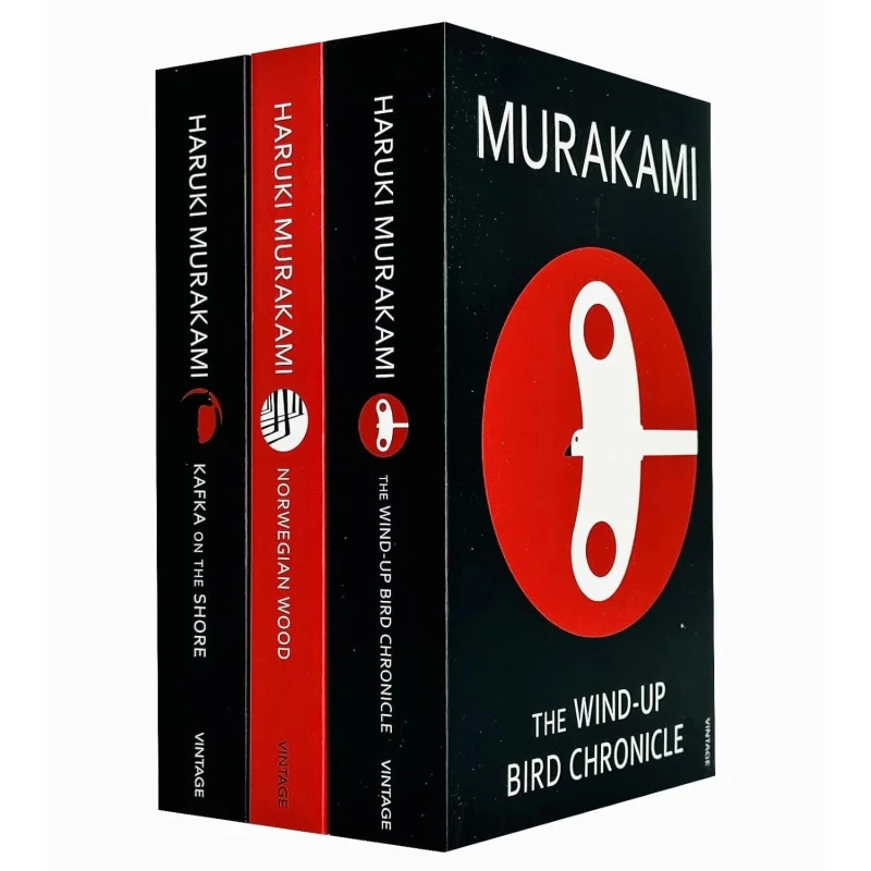 Image of Haruki Murakami 3 Book Set Norwegian Wood Kafka on the Shore Haruki Murakami Books