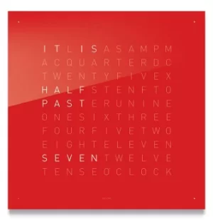 Image of QLOCKTWO Classic Cherry Cake Wall Clock 45cm