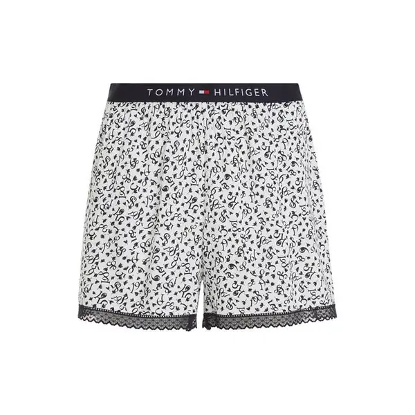 Image of Tommy Hilfiger Woven Short Print - White 8