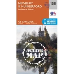 Image of Newbury and Hungerford by Ordnance Survey (Sheet map, folded, 2015)
