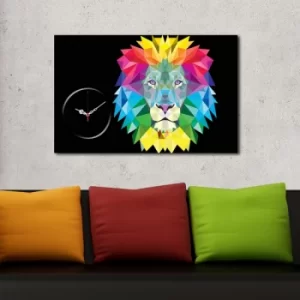 Image of 5070CS-83 Multicolor Decorative Canvas Wall Clock