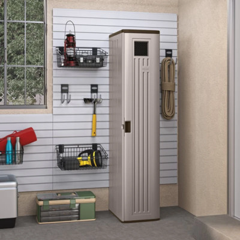 Image of Suncast Haven Tall Storage Locker, Grey BMC5800
