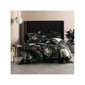 Image of Winona Floral 100% Cotton Duvet Cover Set, Ivy, King - Linen House