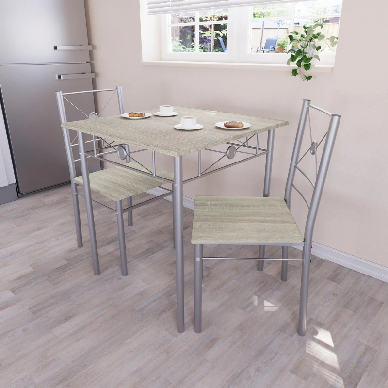 Image of Lassic Vida Designs Roslyn 2 Seater Dining Set Oak unisex 2 Seater