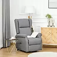 Image of Homcom Electric Assist Chair with Remote Grey