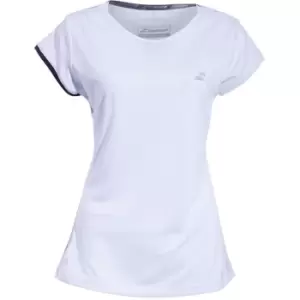 Image of Babolat Performance Cap Sleeve Top - White