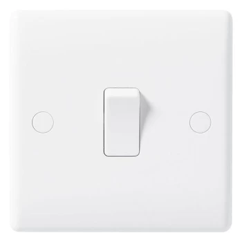 Image of BG Nexus White 1 Gang 1 Way Rocker Switch 10A - 811