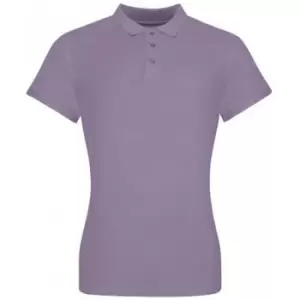 Image of Awdis Womens/Ladies Pique Cotton Polo Shirt (M) (Twilight/Purple)