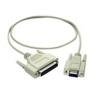 Image of C2G 3m DB9 Female to DB25 Male Modem Cable