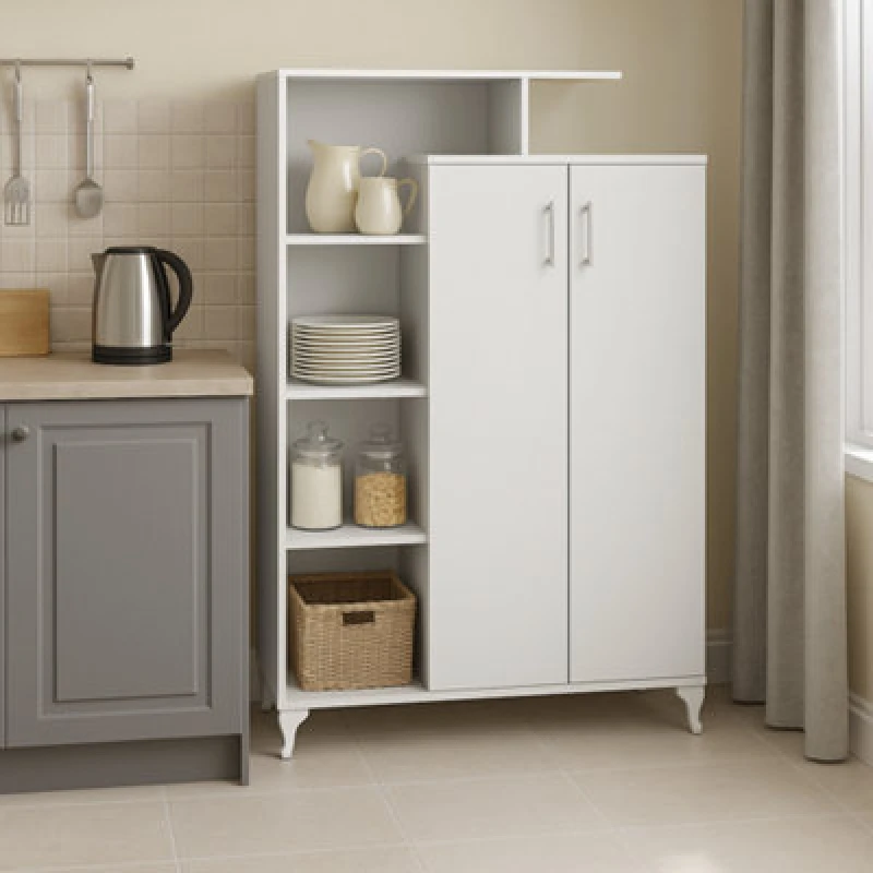 Image of Decorotika Gupse 140 Cm Multipurpose Cabinet White