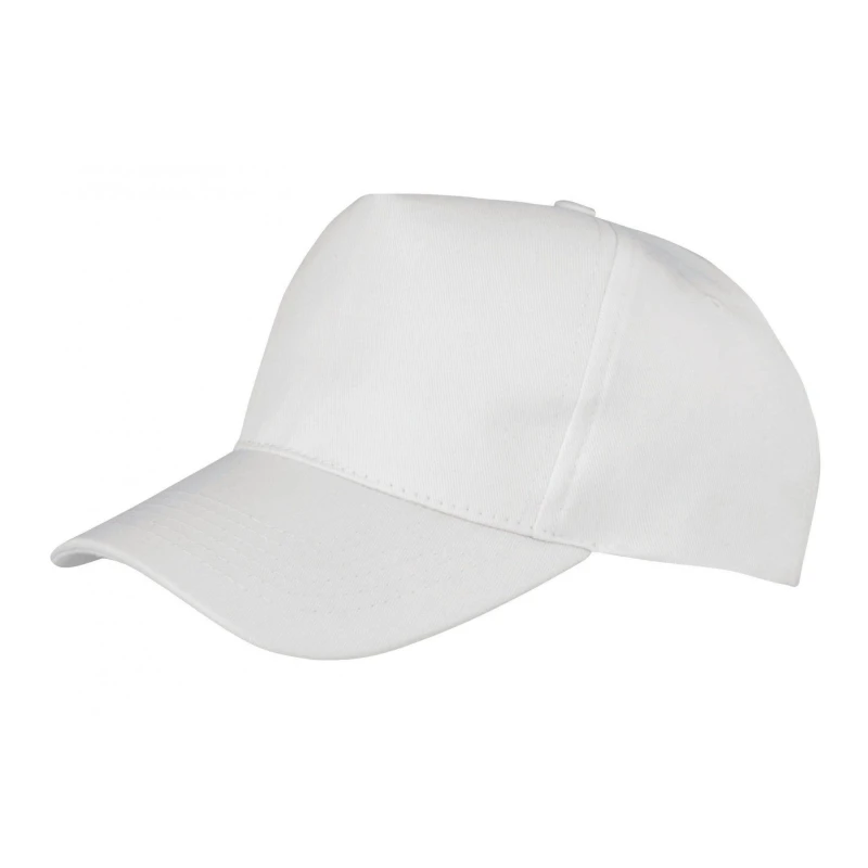 Image of Result Headwear Boston 65 35 Polycotton Cap in White White Unisex One Size