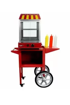Image of Commercial Hot Dog Steamer & Cart