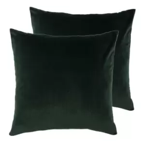 Image of Furn. Aurora Twin Pack Polyester Filled Cushions Emerald