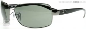 Image of Ray-Ban 3379 Sunglasses Gunmetal Crystal and Black 004/58 Polariserade