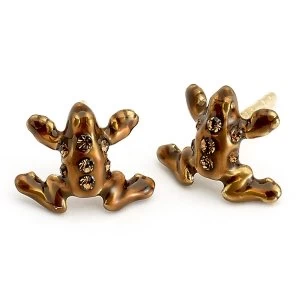 Image of Harry Potter Sterling Silver Chocolate Frog stud earrings with Swarovski Crystal Elements