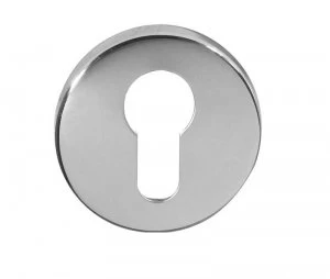 Image of LocksOnline Blank Euro Stainless Steel Keyhole Escutcheon