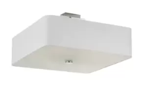Image of Lokko Square Flush Light White 45cm E27