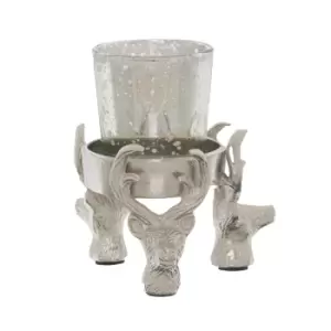 Image of Silver Stag Tealight Holder