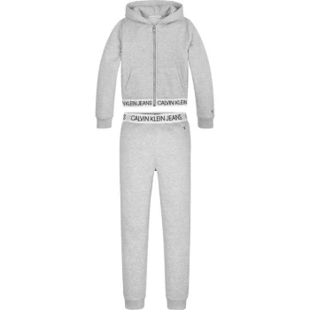 Image of Calvin Klein Jeans Calvin Klein Tape Tracksuit Junior - Grey PZ2