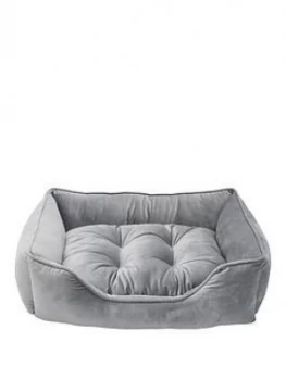 Image of Rosewood Luxury Silver Velvet Bed - Small