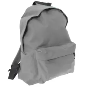 Image of Bagbase Fashion Backpack (18 Litres) (pack Of 2) (one Size, Light Grey/Graphite Grey)