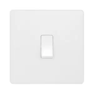 Image of BG Evolve Pearl White Single Intermediate Light Switch 20A 16Ax - PCDCL13W