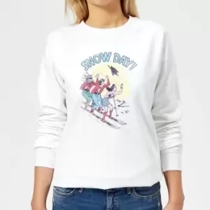 Image of DC Snow Day! Womens Christmas Sweatshirt - White - S