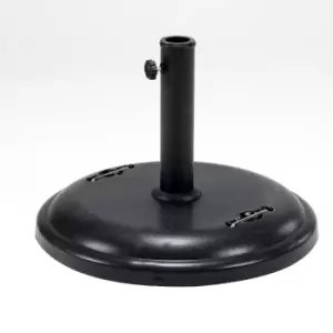 Image of Black Concrete 25kg Premium Parasol Base Black